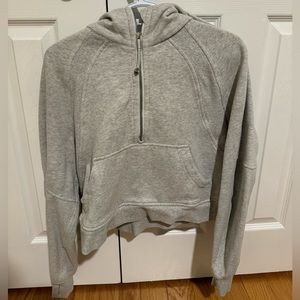 Lululemon Scuba cropped 1/4 zip hoodie